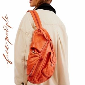 Free People We The Free Sparrow Convertible Sling Bag in Fired Brick Color